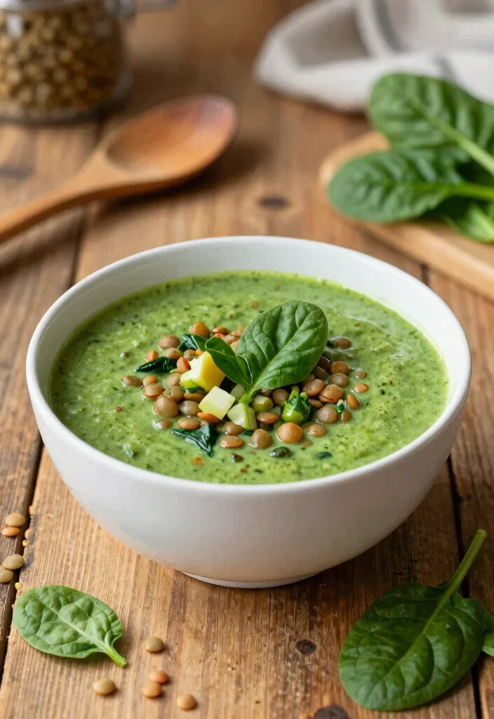 19 Healthy Veggie Soup Recipes for Clean Eating - 1. Hearty Lentil and Spinach Soup 1