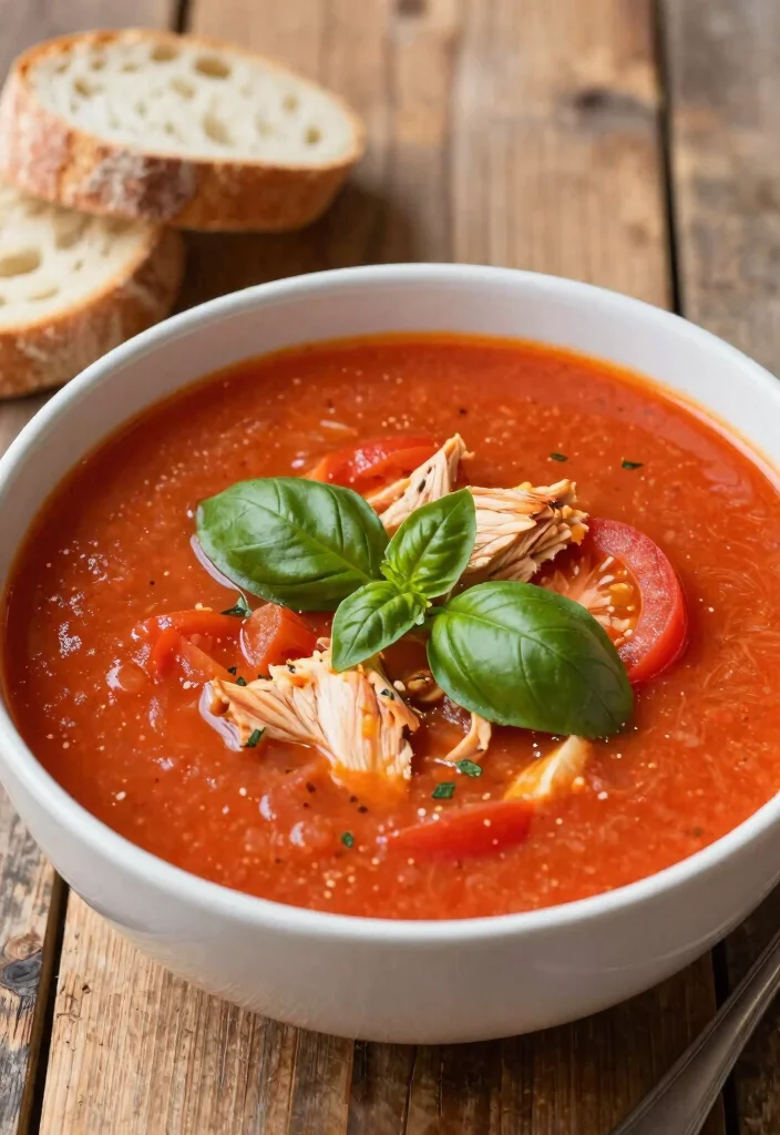 19 Homemade Chicken Soup Recipes Just Like Grandma Made - 10. Tomato Basil Chicken Soup 1