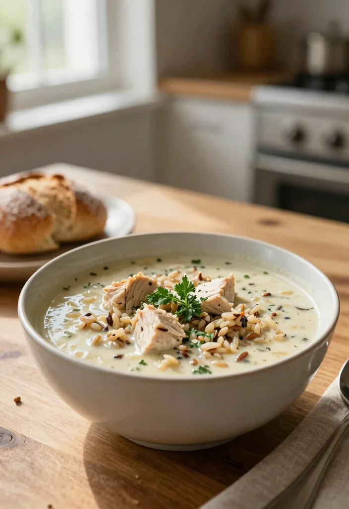 19 Homemade Chicken Soup Recipes Just Like Grandma Made - 2. Creamy Chicken and Wild Rice Soup 1