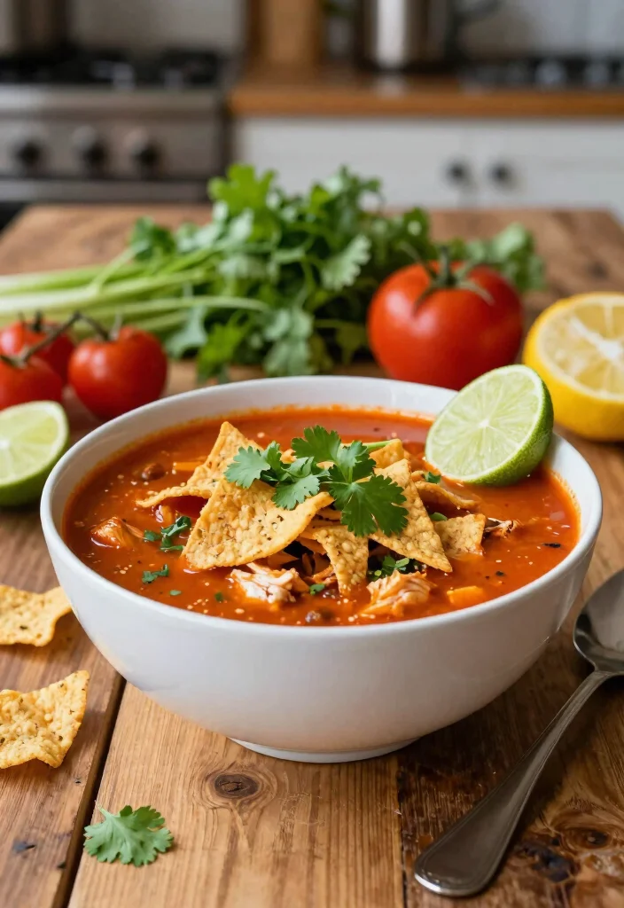 19 Homemade Chicken Soup Recipes Just Like Grandma Made - 5. Spicy Chicken Tortilla Soup 1