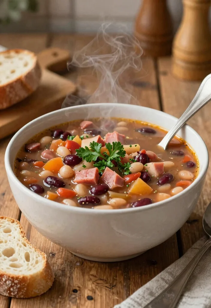 19 Instant Pot Ham and Bean Soup Recipes for Busy Days - 1. Classic Ham and Bean Soup 1
