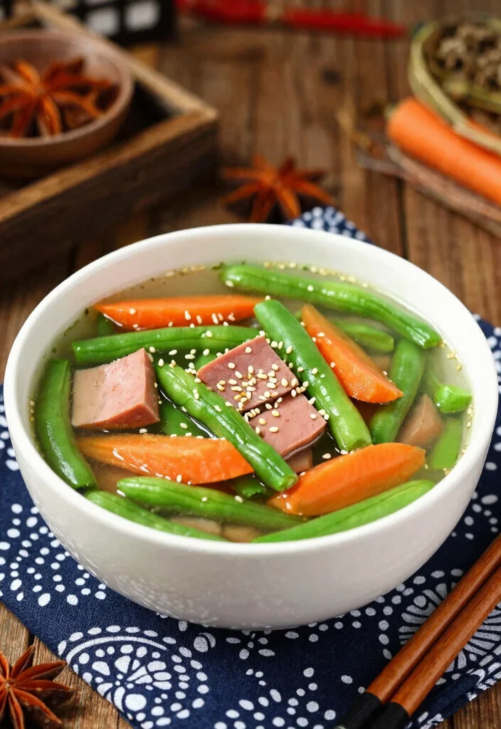 19 Instant Pot Ham and Bean Soup Recipes for Busy Days - 17. Asian-Inspired Ham and Bean Soup 1