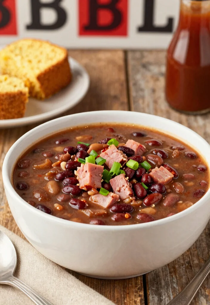 19 Instant Pot Ham and Bean Soup Recipes for Busy Days - 18. BBQ Ham and Bean Soup 1