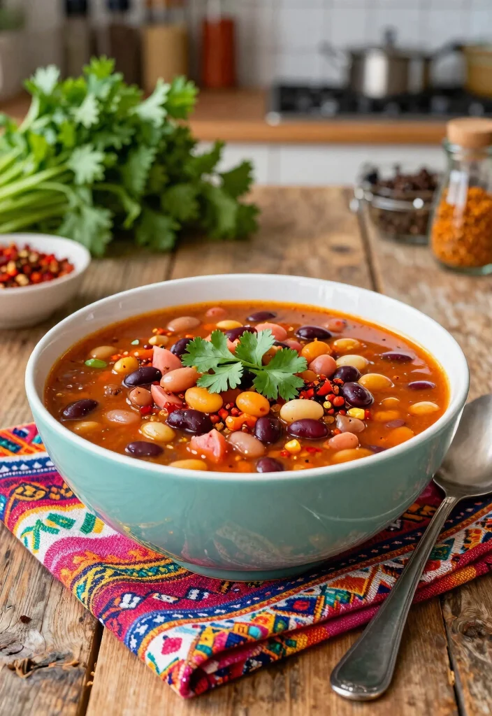 19 Instant Pot Ham and Bean Soup Recipes for Busy Days - 6. Spicy Chorizo and Ham Bean Soup 1