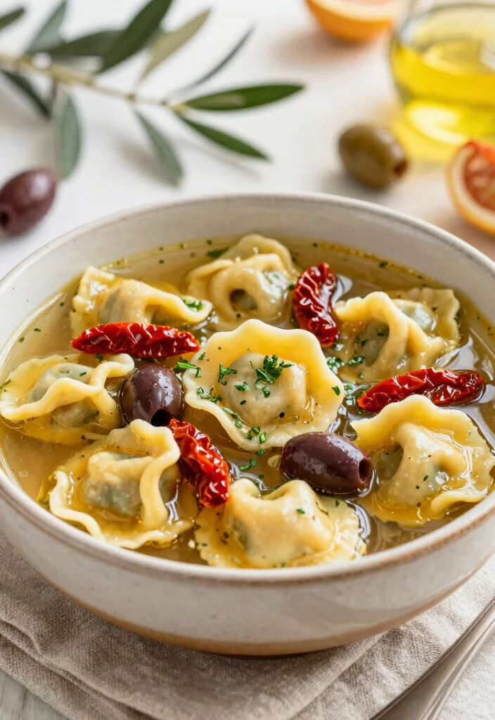 19 Italian Sausage Tortellini Soup Recipes for Comfort Dinners - 16. Mediterranean-Inspired Tortellini Soup 1