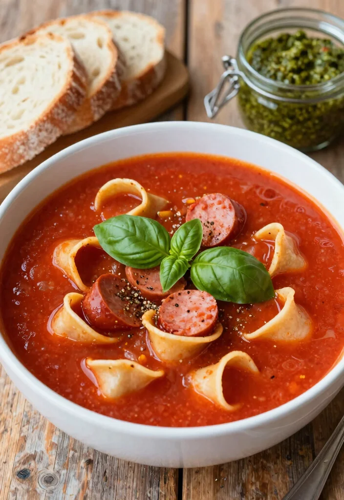 19 Italian Sausage Tortellini Soup Recipes for Comfort Dinners - 2. Hearty Tomato Basil Tortellini Soup 1