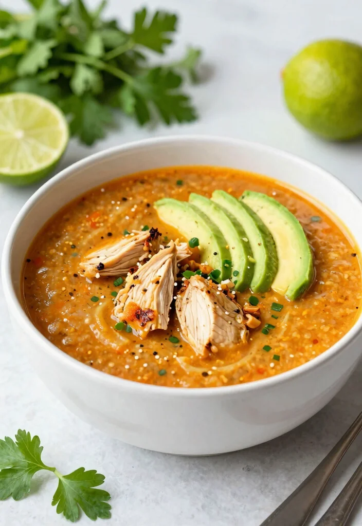 19 Mexican Chicken Soup Recipes with Bold and Spicy Flavors - 12. Spicy Chipotle Lime Chicken Soup 1