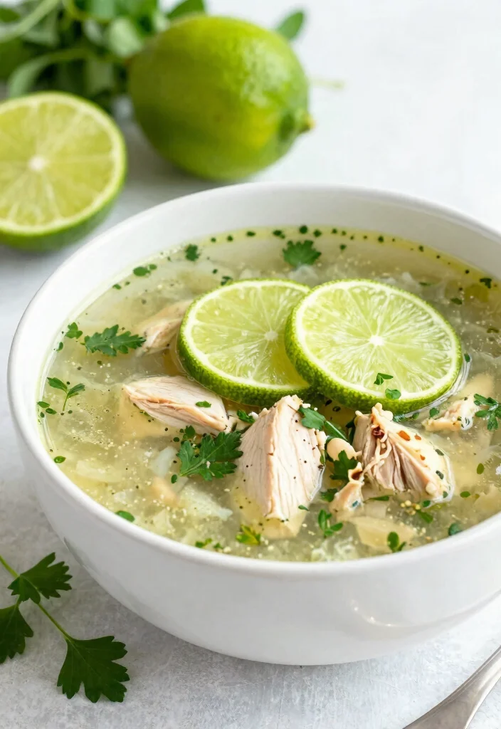 19 Mexican Chicken Soup Recipes with Bold and Spicy Flavors - 16. Zesty Lime Chicken Soup 1