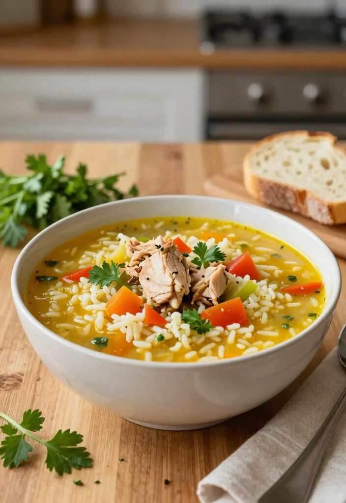 19 Mexican Chicken Soup Recipes with Bold and Spicy Flavors - 4. Hearty Spicy Chicken and Rice Soup 1