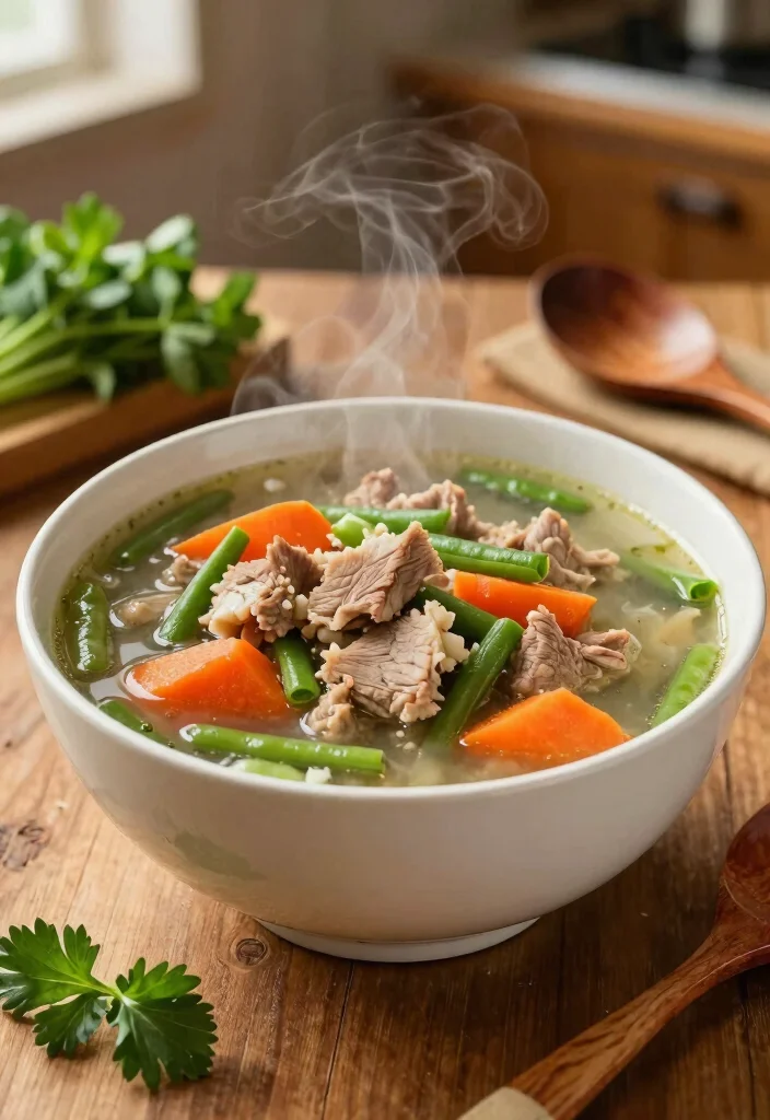 19 Pork Soup Recipes That Are Hearty and Satisfying - 1. Hearty Pork and Vegetable Soup 1