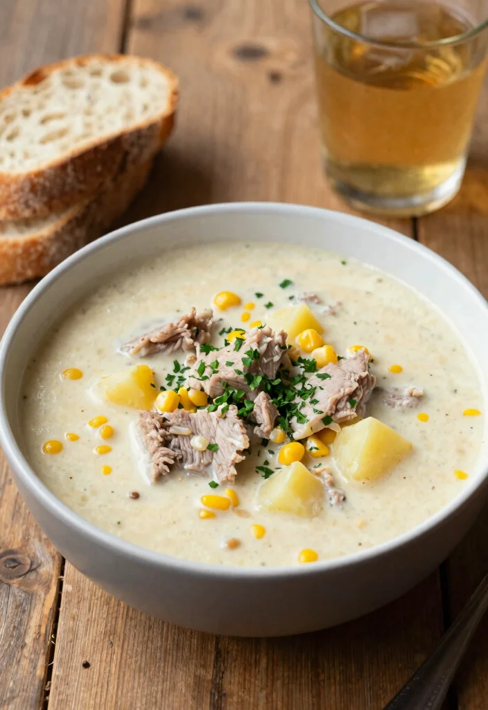 19 Pork Soup Recipes That Are Hearty and Satisfying - 2. Creamy Pork Chowder 1
