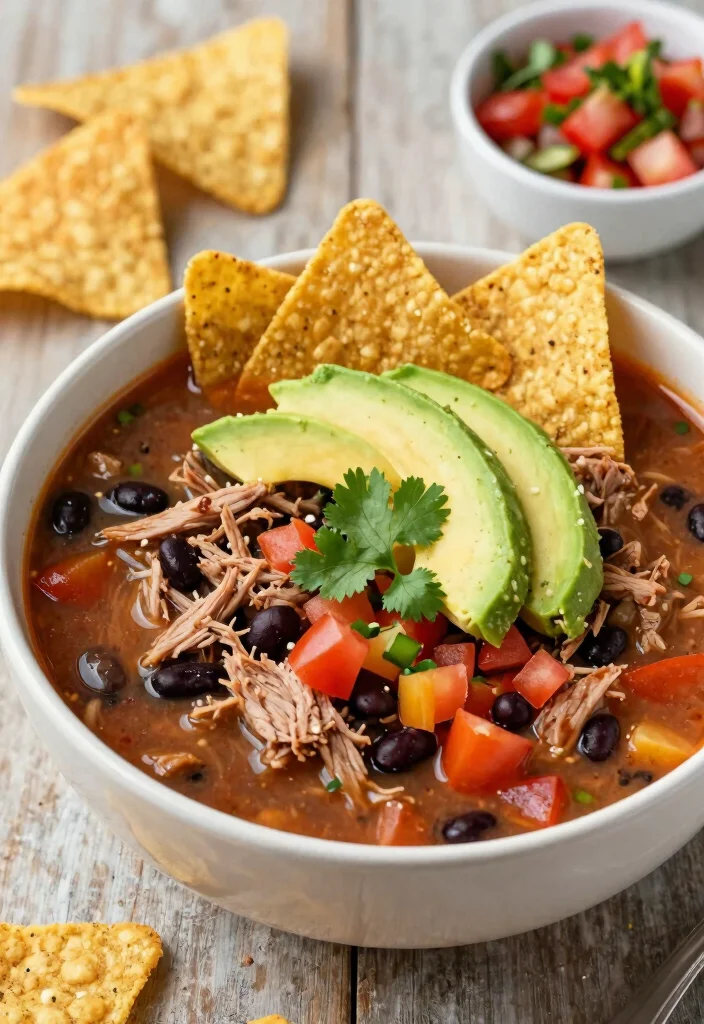 19 Pork Soup Recipes That Are Hearty and Satisfying - 3. Spicy Pork Tortilla Soup 1