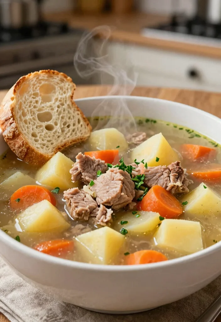 19 Pork Soup Recipes That Are Hearty and Satisfying - 7. Pork and Potato Soup 1