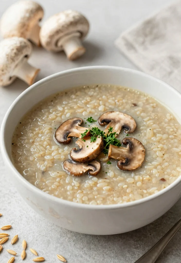 19 Protein Soup Recipes for Filling and Nourishing Meals - 18. Mushroom and Barley Soup 1