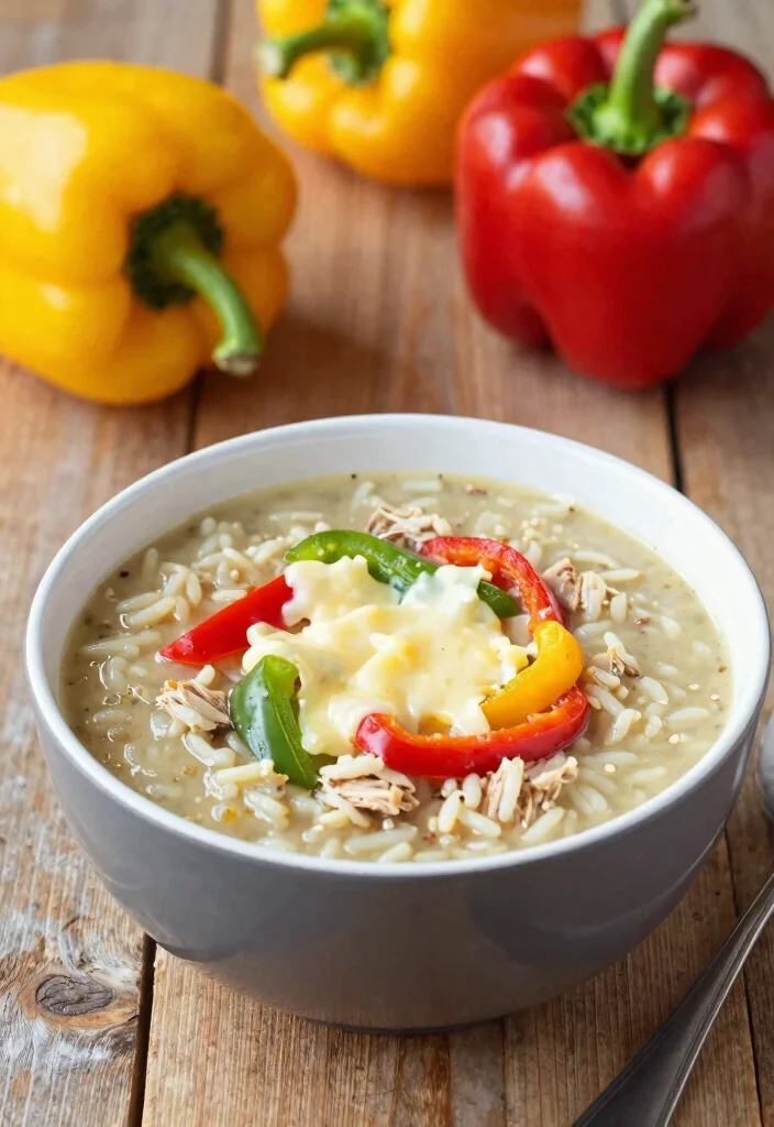 19 Turkey Rice Soup Recipes Perfect for Leftovers - 15. Turkey Rice Soup with Bell Peppers 1