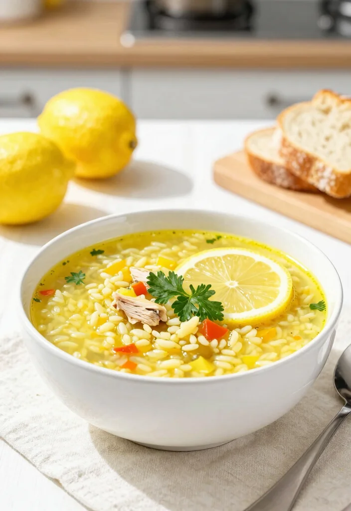 19 Turkey Rice Soup Recipes Perfect for Leftovers - 6. Lemon Turkey Rice Soup 1