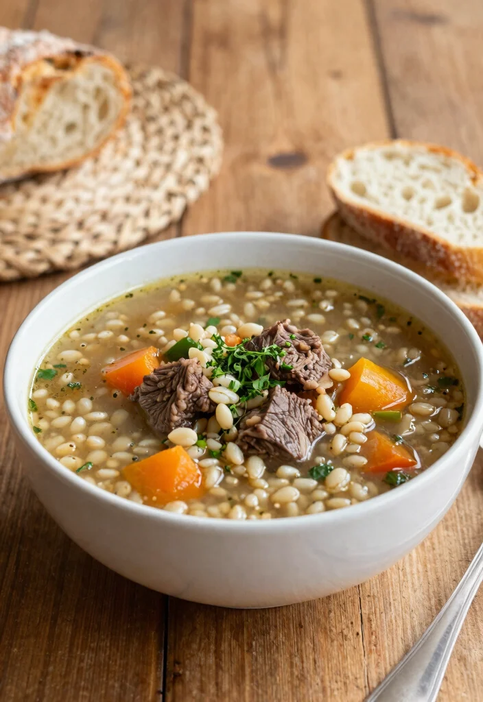 19 Vegetable Beef Soup Recipes Loaded with Hearty Veggies - 6. Comforting Beef and Barley Soup 1