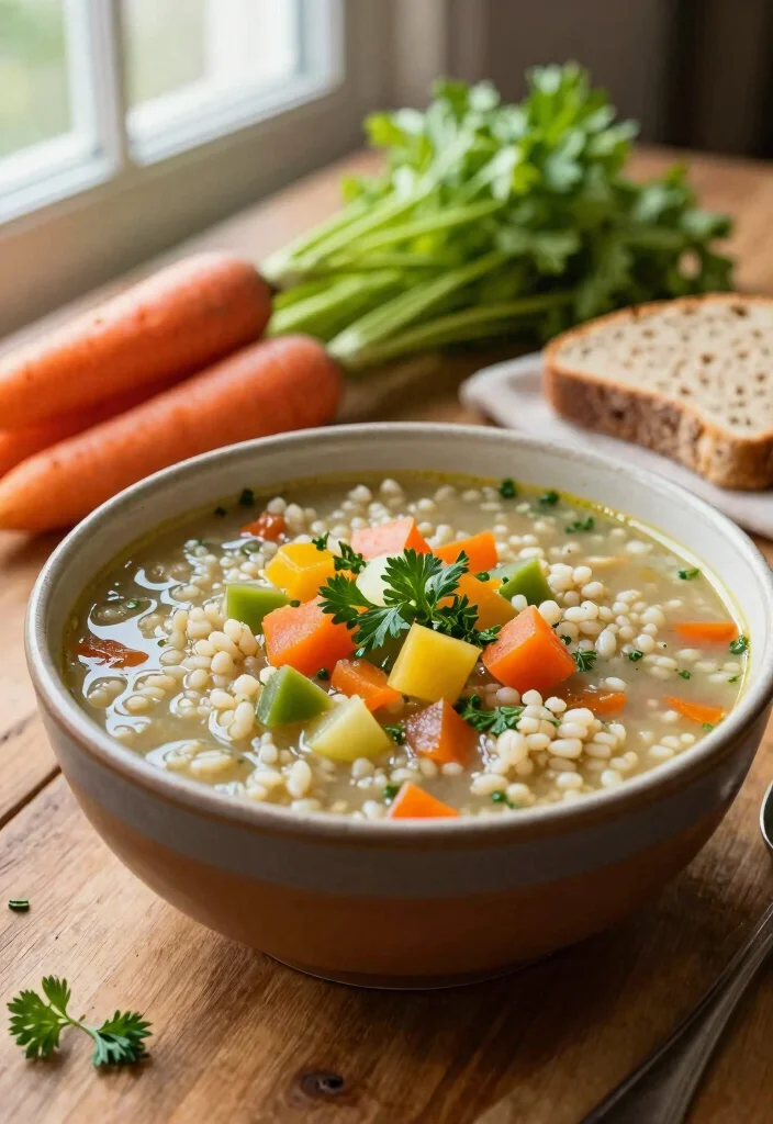 20 Best Fall Soup Recipes for Cold Weather Cravings - 2. Hearty Vegetable Barley Soup 1