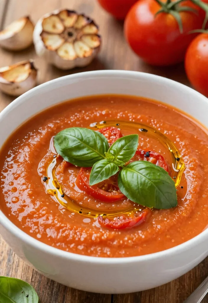 20 Cheap Soup Recipes That Feed the Whole Family - 13. Roasted Garlic Tomato Soup 1