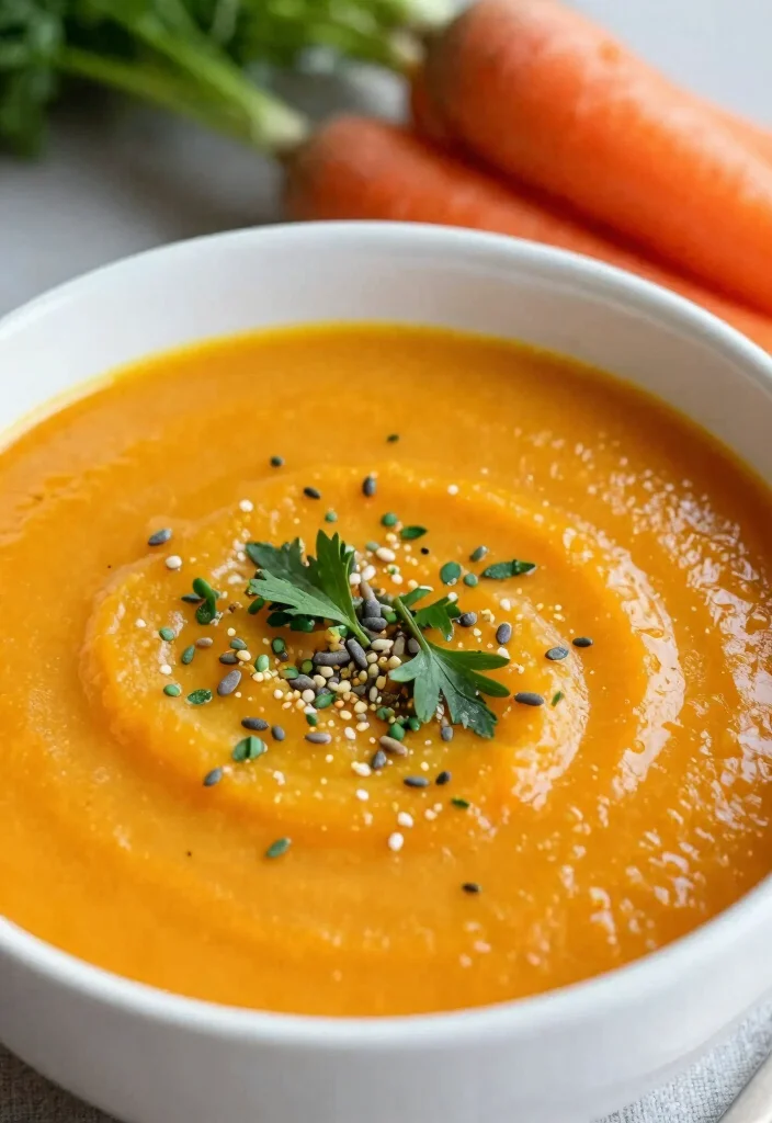 20 Cheap Soup Recipes That Feed the Whole Family - 14. Simple Carrot Ginger Soup 1