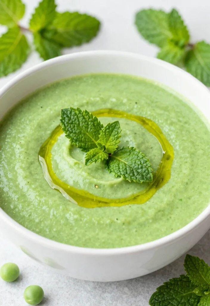 20 Cheap Soup Recipes That Feed the Whole Family - 15. Pea and Mint Soup 1