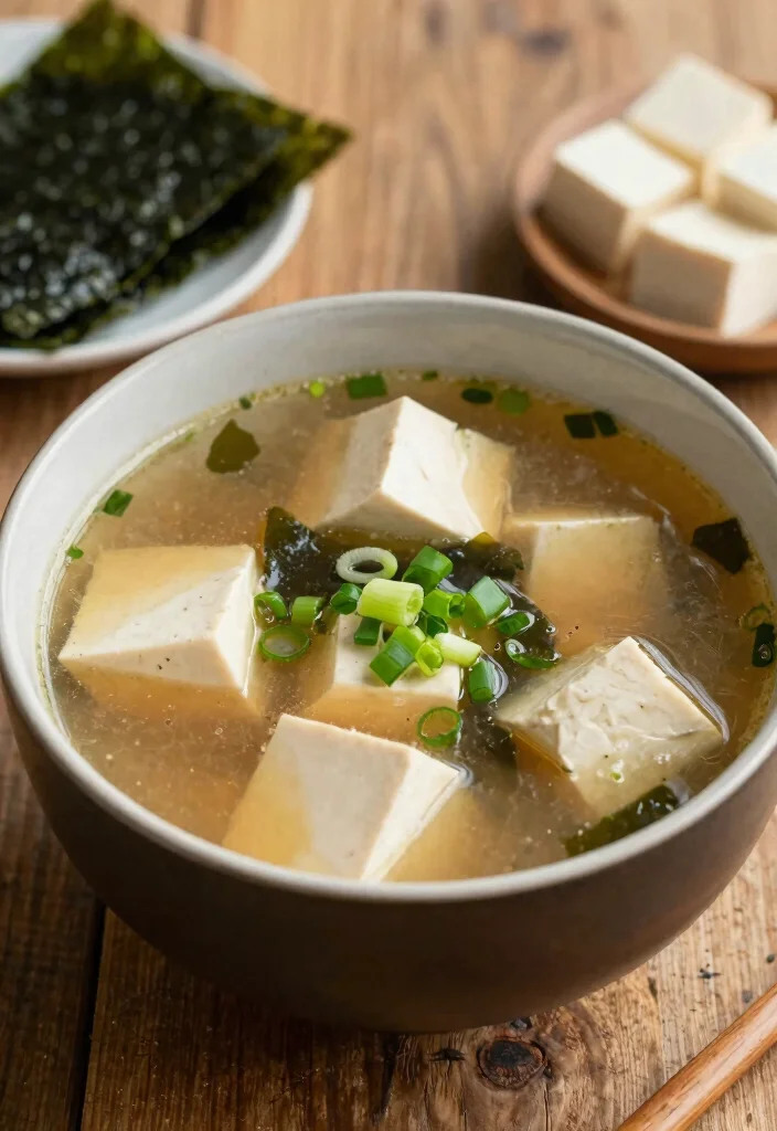 20 Cheap Soup Recipes That Feed the Whole Family - 20. Miso Soup with Tofu and Seaweed 1