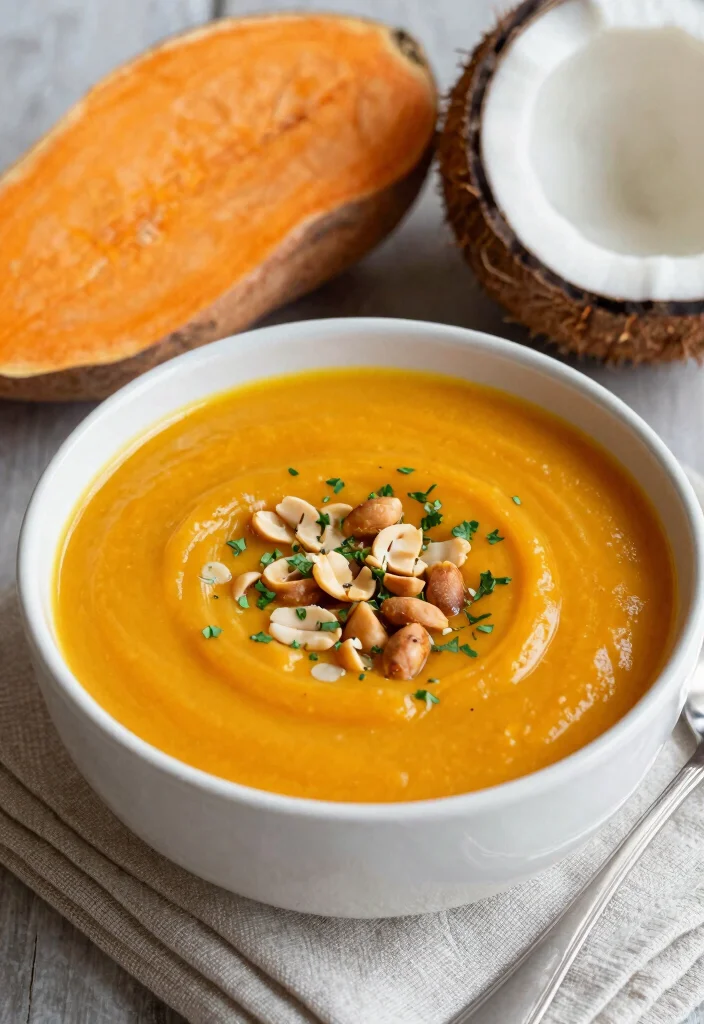20 Cheap Soup Recipes That Feed the Whole Family - 5. Sweet Potato Coconut Soup 1