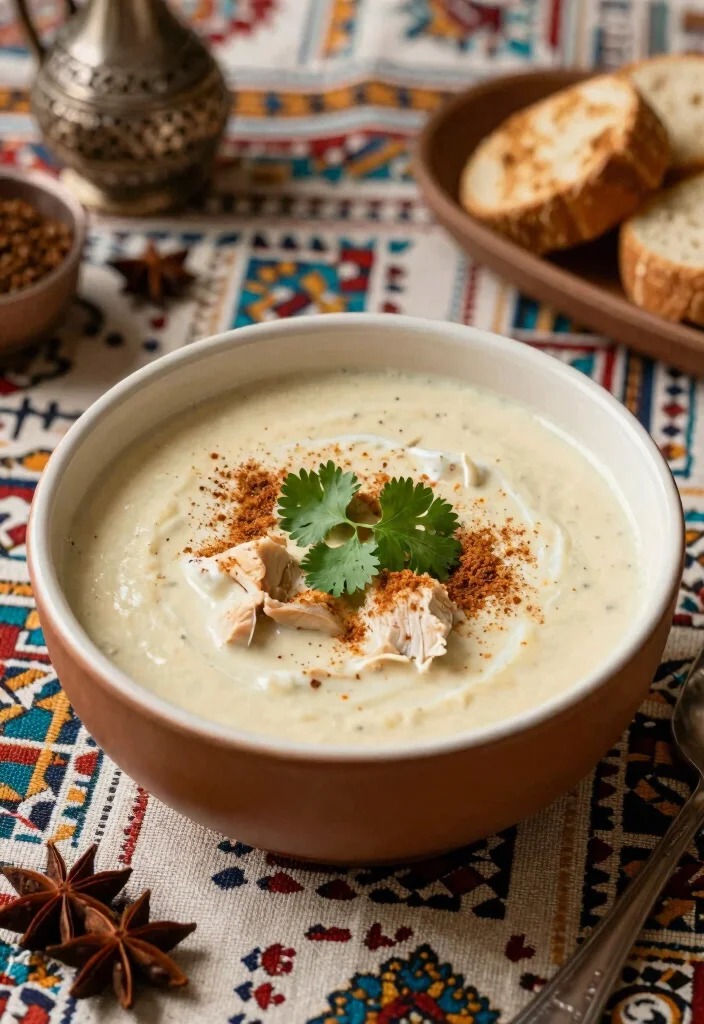 20 Cream of Chicken Soup Recipes Perfect for Cozy Dinners - 17. Moroccan Spiced Cream of Chicken Soup 1