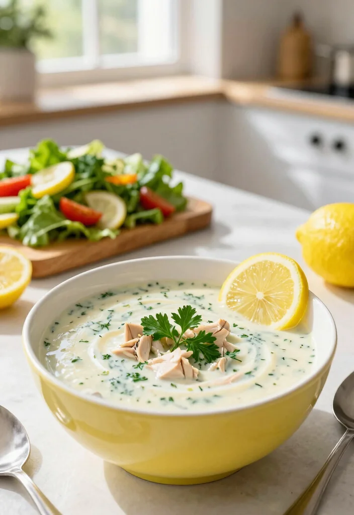 20 Cream of Chicken Soup Recipes Perfect for Cozy Dinners - 3. Lemon Herb Cream of Chicken Soup 1