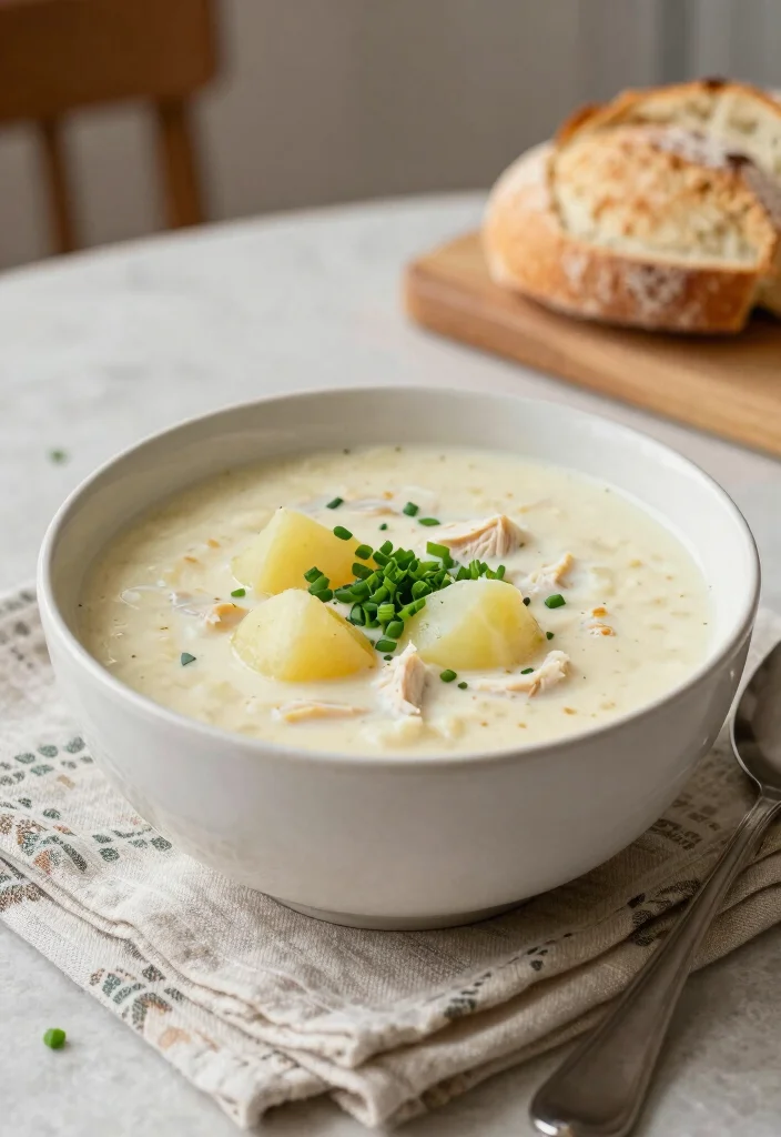 20 Cream of Chicken Soup Recipes Perfect for Cozy Dinners - 9. Cream of Chicken and Potato Soup 1