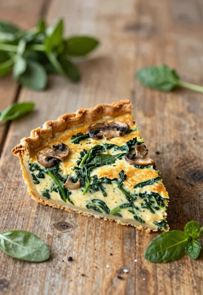 20 Delicious Recipes Using Cream of Mushroom Soup for Easy Dinners - 17. Mushroom and Spinach Quiche 1