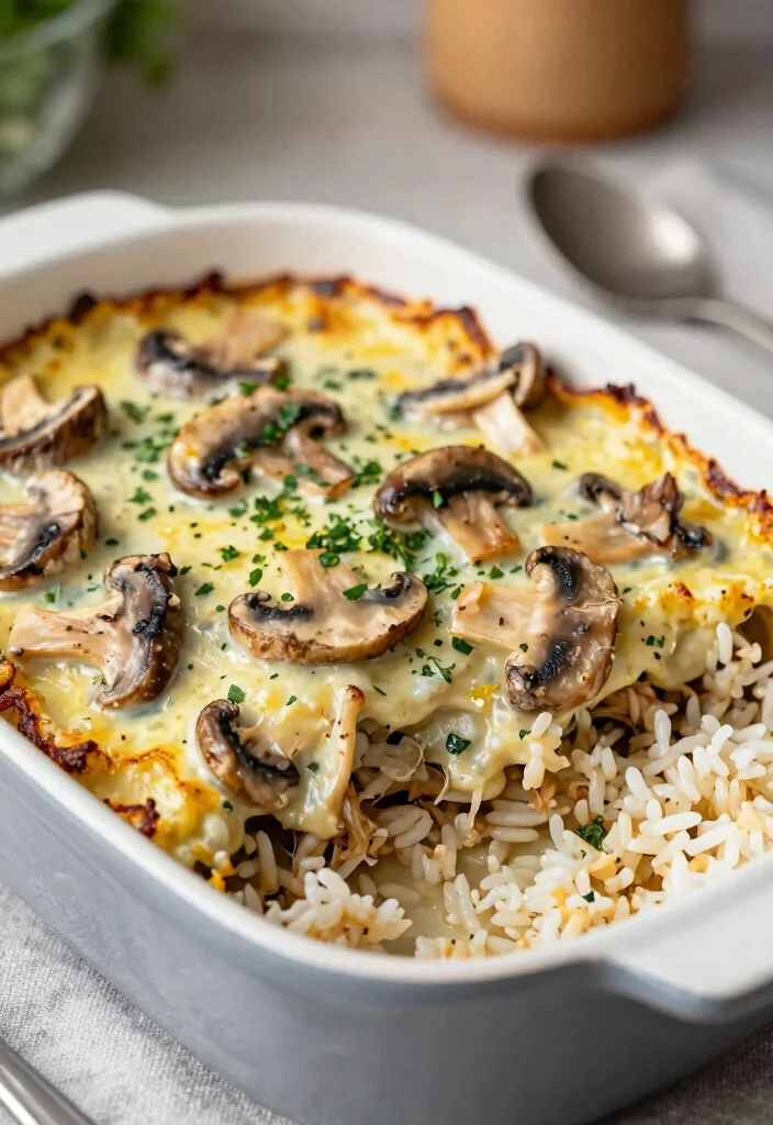 20 Delicious Recipes Using Cream of Mushroom Soup for Easy Dinners - 19. Mushroom and Turkey Bake 1