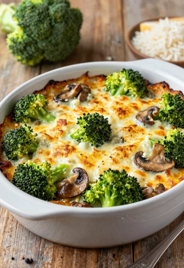 20 Delicious Recipes Using Cream of Mushroom Soup for Easy Dinners - 3. Cheesy Mushroom and Broccoli Casserole 1
