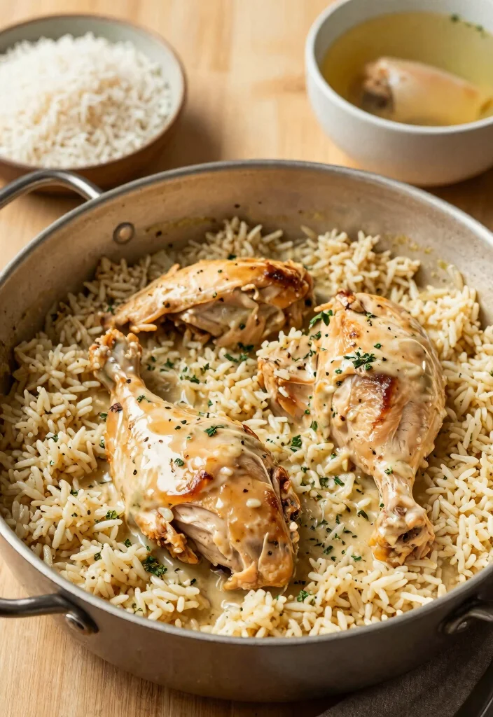 20 Delicious Recipes Using Cream of Mushroom Soup for Easy Dinners - 7. One-Pot Chicken and Rice 1