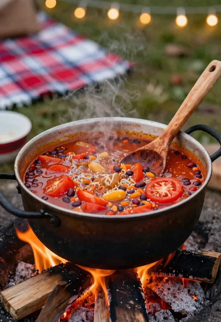 20 Delicious Recipes Using Cream of Mushroom Soup for Easy Dinners - 9. Campfire Chili with Cream of Mushroom Soup 1
