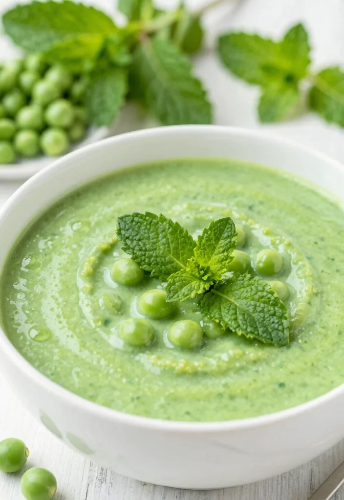 20 Healthy Soup Recipes for Clean Eating - 11. Pea and Mint Soup 1