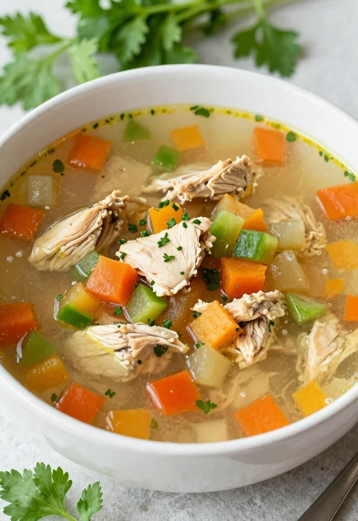20 Healthy Soup Recipes for Clean Eating - 17. Chicken Vegetable Soup 1