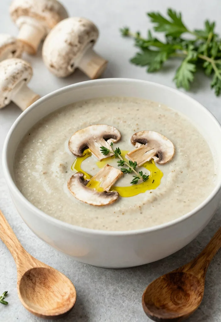 20 Healthy Soup Recipes for Clean Eating - 8. Creamy Mushroom Soup 1