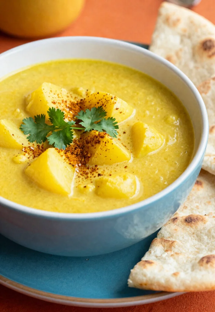 20 Potato Soup Recipes That Are Thick and Comforting - 8. Curried Potato Soup 1