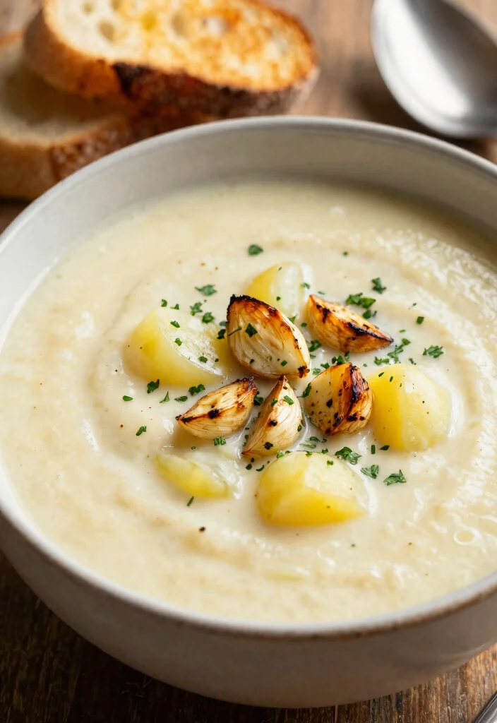 20 Potato Soup Recipes That Are Thick and Comforting - 9. Creamy Garlic Potato Soup 1