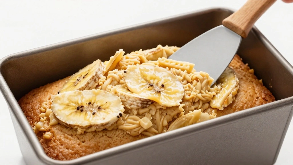 4-Ingredient Banana Bread (Quick & Easy) - Step 7: Pour Batter into Pan 1