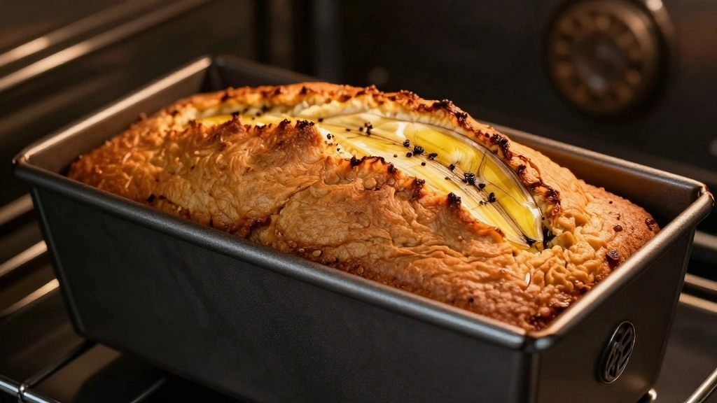 4-Ingredient Banana Bread (Quick & Easy) - Step 8: Bake 1