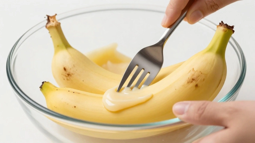 Banana Bread with Sour Cream (Extra Moist) - Step 2: Mash Bananas 1