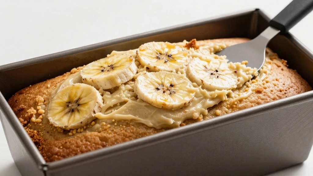 Banana Bread with Sour Cream (Extra Moist) - Step 8: Pour Batter into Loaf Pan 1