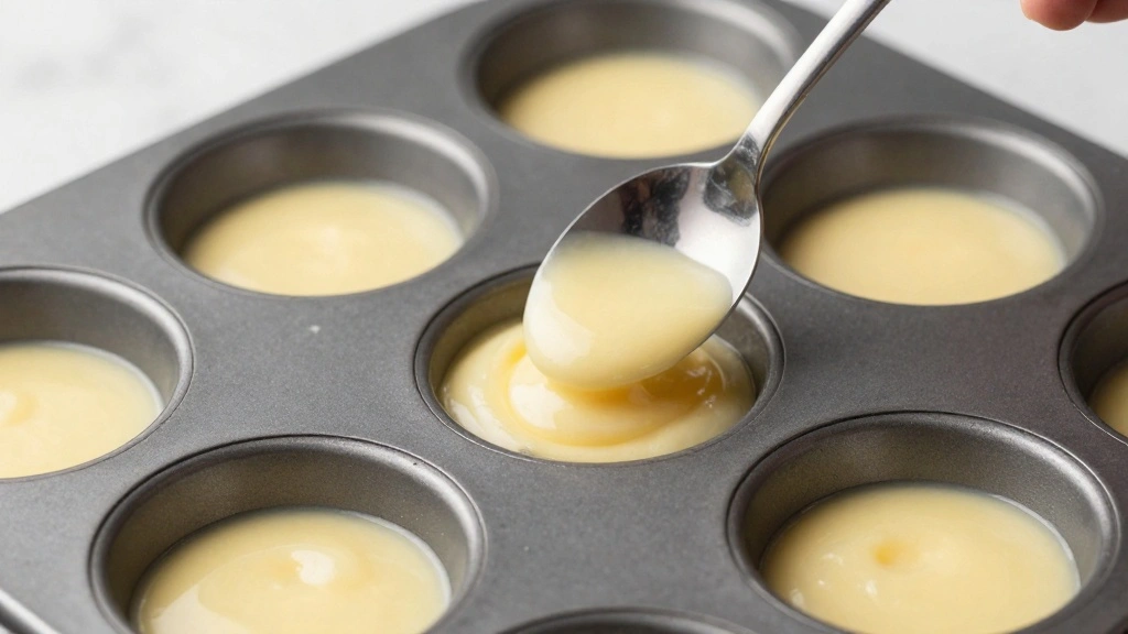 Banana Mini Muffins (Bite-Size & Moist) - Step 7: Fill the Muffin Cups 1