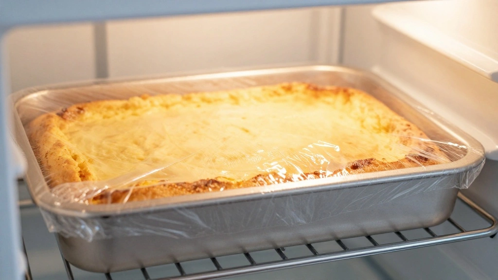 Banana Poke Cake (With Vanilla Pudding) - Step 7: Chill the Cake 1