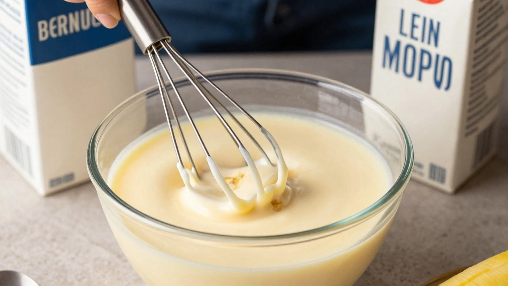 Banana Pudding Cake Recipe (Moist & Creamy) - Step 3: Prepare Pudding 1