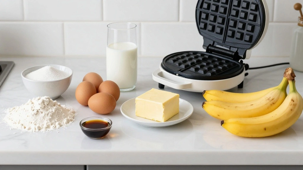 Banana Waffles (Crispy Outside, Fluffy Inside) - Step 1: Prepare Ingredients 1