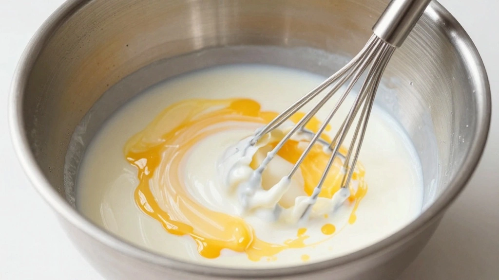 Banana Waffles (Crispy Outside, Fluffy Inside) - Step 3: Whisk Wet Ingredients 1