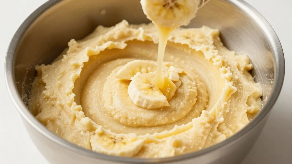 Banana Walnut Cake (Soft & Nutty) - Step 4: Mash and Add Bananas 1